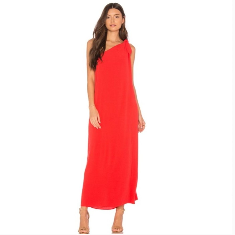MARA HOFFMAN x REVOLVE Camilla one-shoulder dress cover-up in red